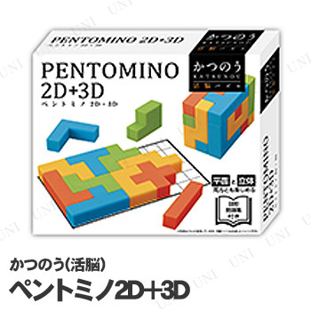 かつのう(活脳) ペントミノ2D+3D 【 パーティーゲーム パーティーグッズ 玩具 おもちゃ オモチャ 室内遊び パーティー用品 巣ごもりグッ