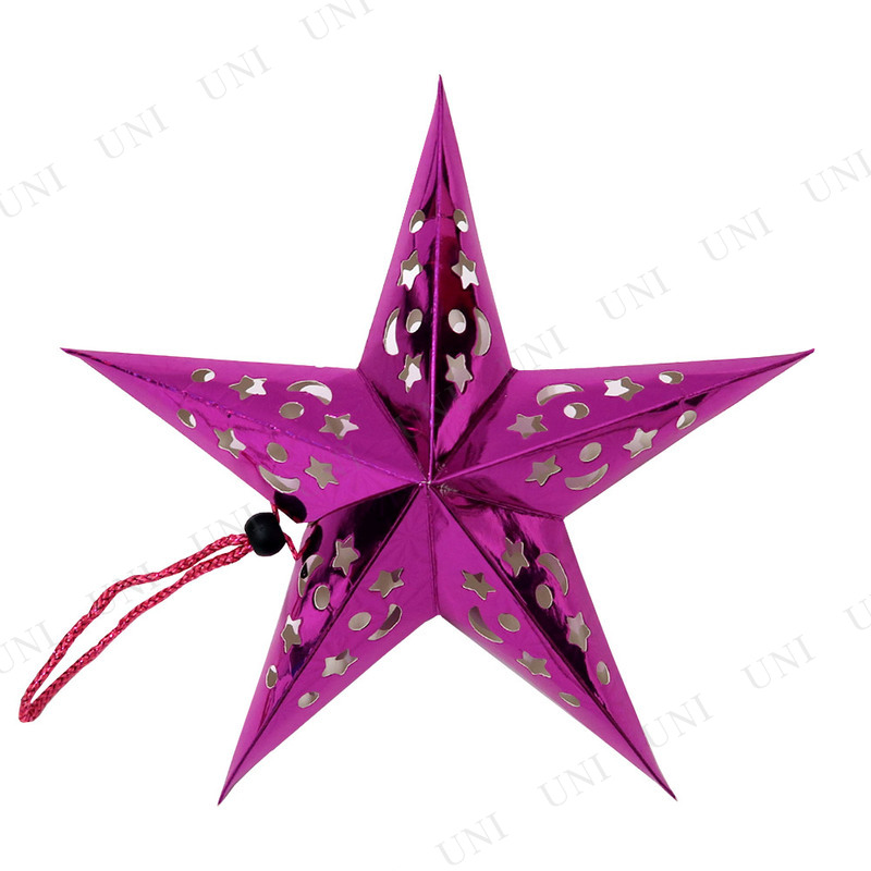 30cm星型ペーパークラフト ピンク 【 クリスマス飾り 吊るし飾り クリスマスパーティー パーティーデコレーション パーティーグッズ 雑貨