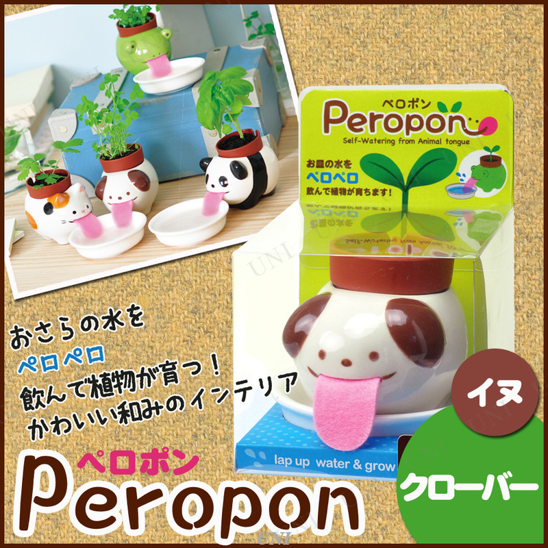 【取寄品】 栽培キット ペロポン イヌ クローバー 【 キッチン菜園 花 室内園芸 栽培セット 家庭菜園 インテリア雑貨 フラワー 】