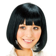 ボブヘアーロング(ブラック)