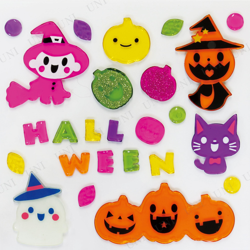 【本店】【パーティワールド】ハロウィン ウィンドウポップ ハッピーハロウィン 雑貨 ウィンドウデコ シール ジェル ステッカー 窓 インテリア