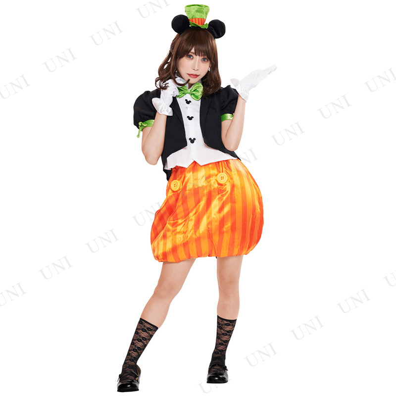 本店 パーティワールド コスプレ 仮装 大人用パンプキンミッキー ハロウィン 衣装 コスチューム パーティーグッズ 余興 ディズニー 公式 正規ライセンス品 女性用 レディース ハロウィン