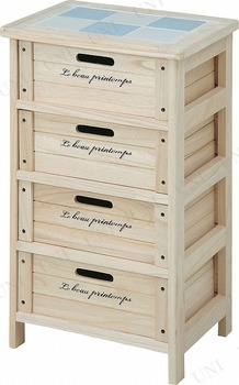 【取寄品】 木製4段ボックス