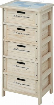 【取寄品】 木製5段ボックス
