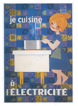 【取寄品】 Je Cuisine L'Electricite ポスター