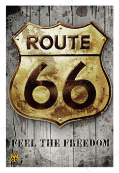 ROUTE 66 - golden sign ݥ