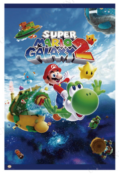 Nintendo super mario galaxy 2 ポスター