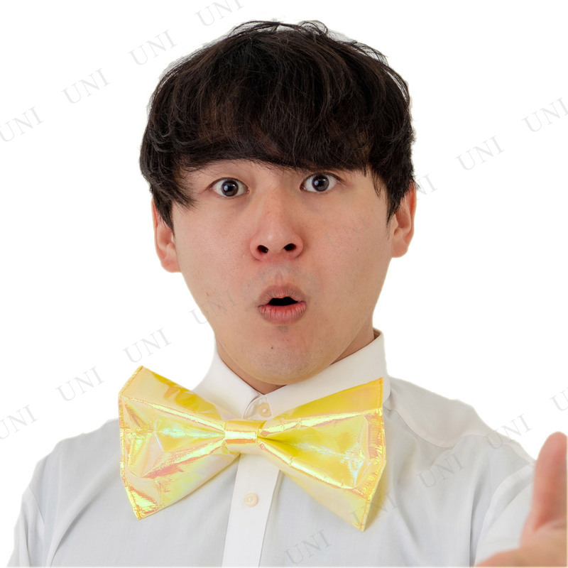 コスプレ 仮装 蝶ネクタイ中イエロー