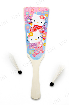 正月飾り　正月用品 はろうきてぃ羽子板(梅)
