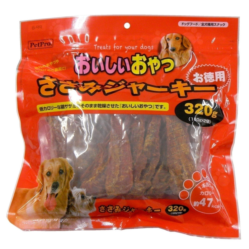 取寄品】 [2点セット] ペットプロ ささみジャーキー 320g - 本店-パーティーグッズ通販-販売-パーティワールド