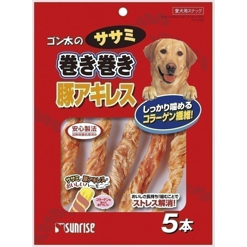 取寄品】 [4点セット] ゴン太のササミ巻き巻き やわらか豚アキレス 7本入 - 本店-パーティーグッズ通販-販売-パーティワールド