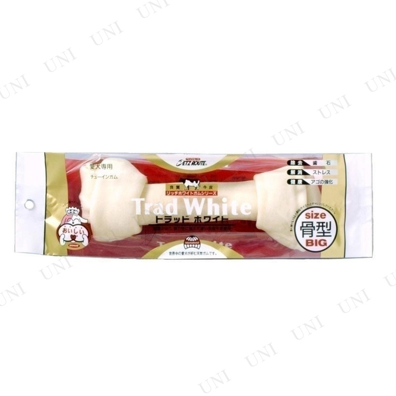 取寄品】 ペッツルート トラッドホワイトガム 骨型BIG - 本店-パーティーグッズ通販-販売-パーティワールド