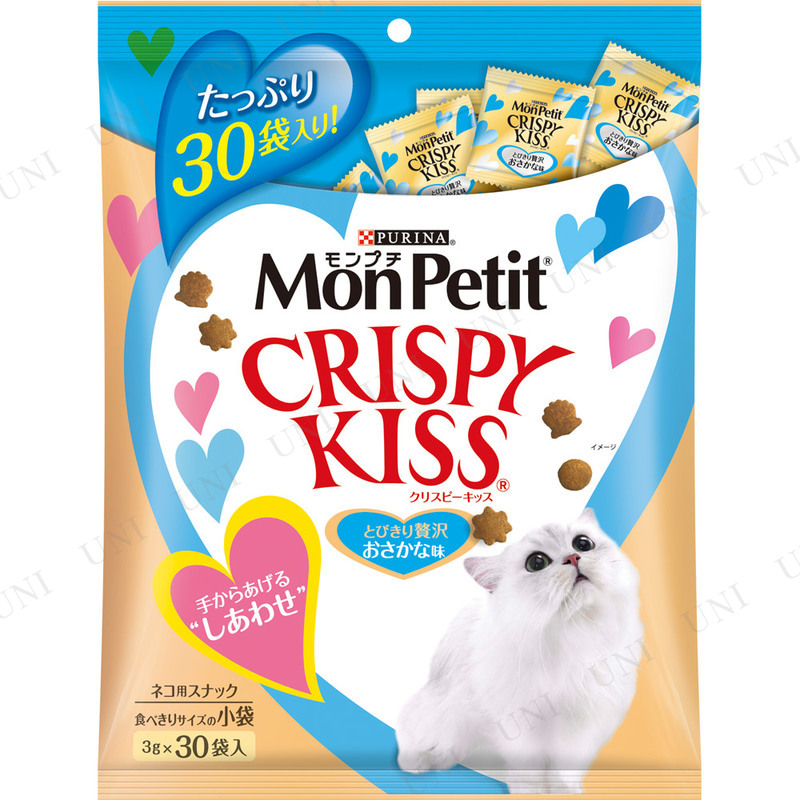 モンプチ クリスピーキッス 贅沢おさかな味 3g×30袋入 - 本店-パーティーグッズ通販-販売-パーティワールド