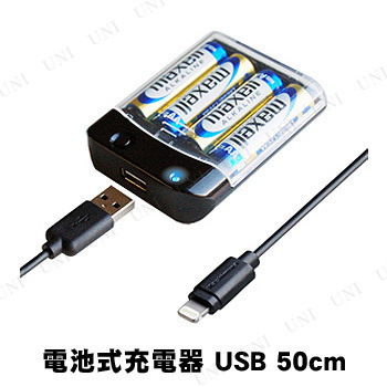カシムラ 電池式充電器 USB1P 1A LN 50cm KL-62