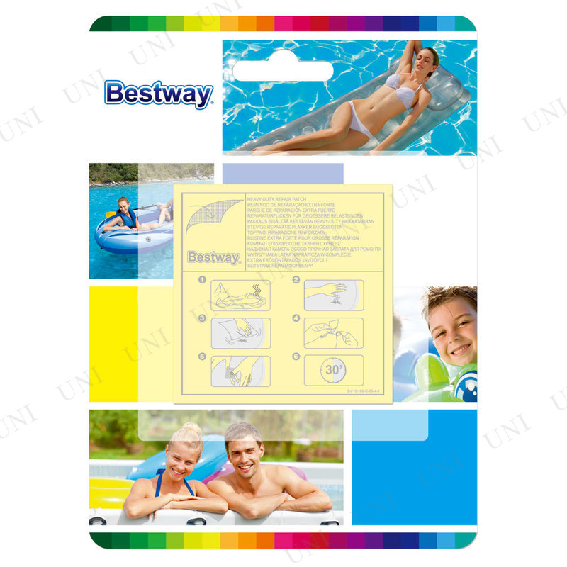 Bestway(ベストウエイ) リベアパッチ 6.5×6.5cm 10枚入(補修シール)
