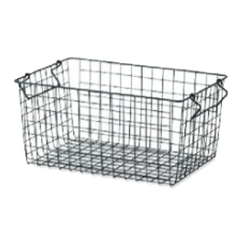 42×25.5×19cmスタッキングバスケット ブラック