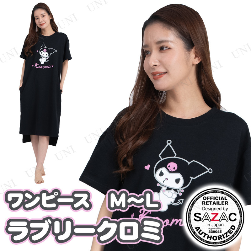 【取寄品】 SAZAC(サザック) ラブリークロミワンピース ブラック レディスM～L