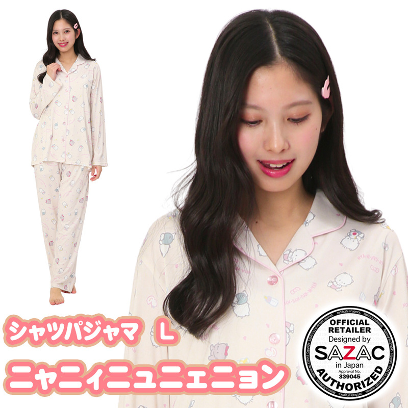 �ڼ���ʡ� SAZAC(�����å�) �˥�˥��˥�˥��˥�󥷥�ĥѥ���� ���꡼�� ��ǥ���L