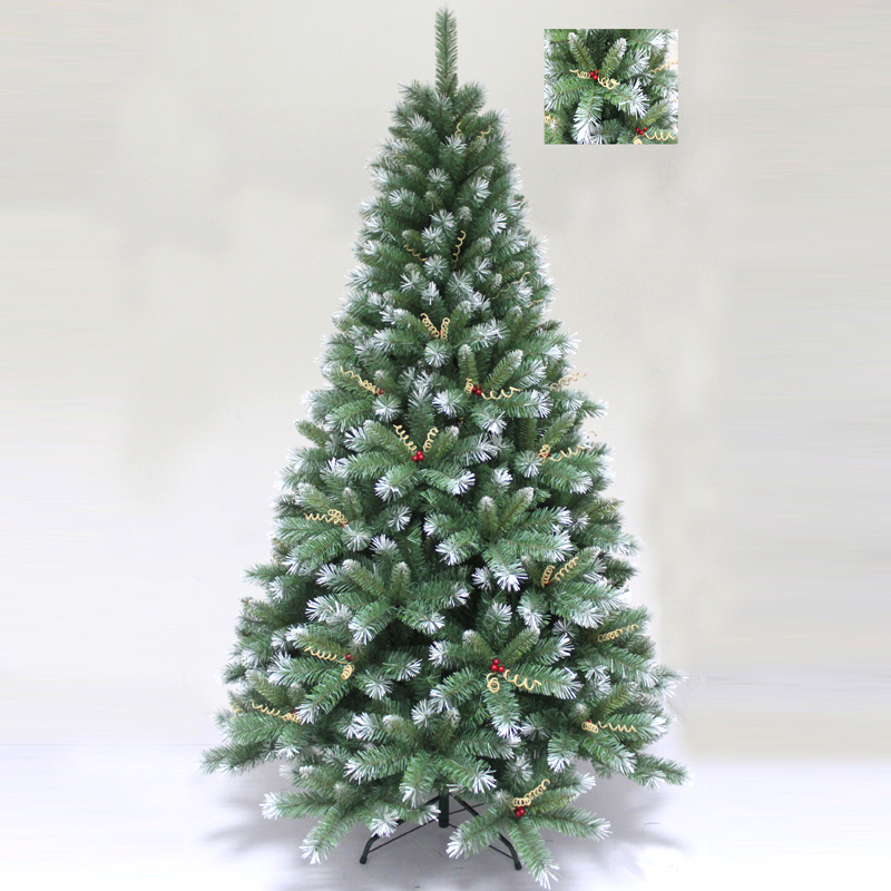クリスマスツリー 180cmクリスマスツリー(木の実装飾付、葉先白) 本店-パーティーグッズ通販-販売-パーティワールド