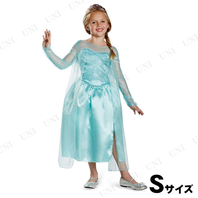 コスプレ 仮装 アナと雪の女王 エルサ 雪の女王ドレス 女の子用 S(4-6x)