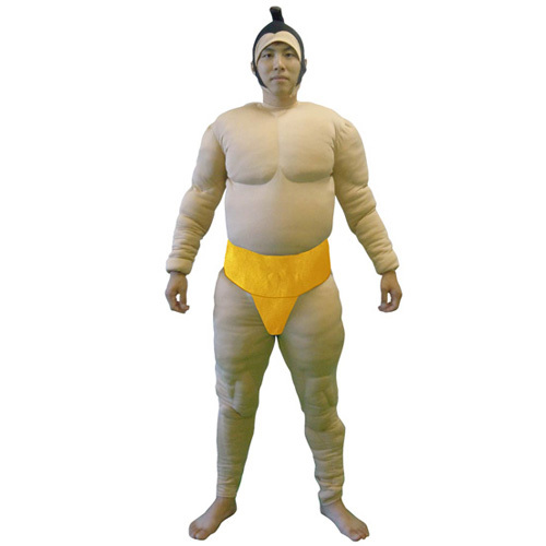コスプレ 仮装 相撲セット 相撲スーツ3点セット 赤 - 本店