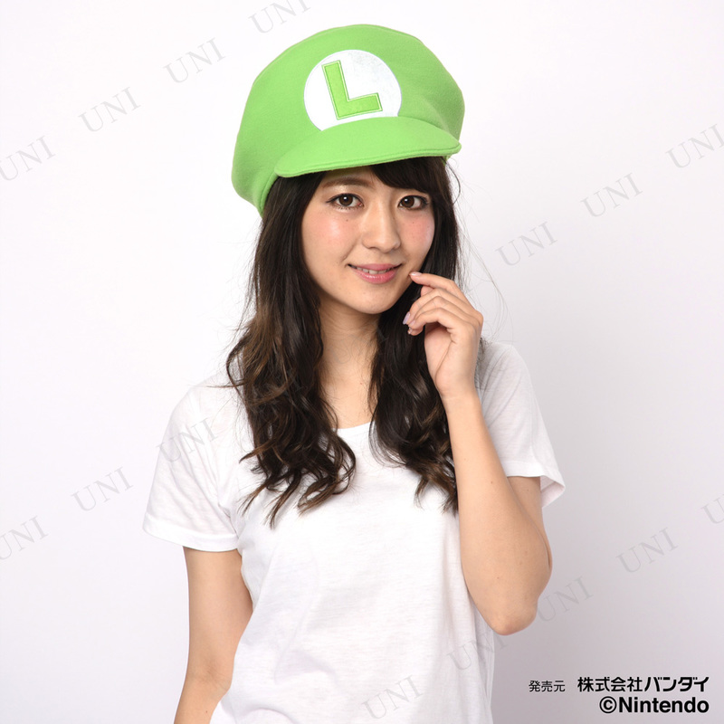 コスプレ 仮装 SAZAC(サザック) 着ぐるみCAP ルイージ - 本店-パーティーグッズ通販-販売-パーティワールド