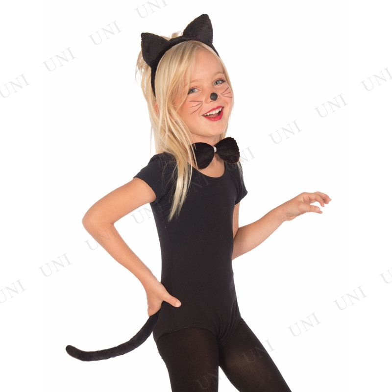 本店 パーティワールド コスプレ 仮装 黒猫キット 子供用 ハロウィン 衣装 コスチューム 子ども用 キッズ こども パーティーグッズ 動物 アニマル キャット ねこ ネコ 女の子 パーティーグッズ イベント用品