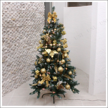 本店 パーティワールド クリスマスツリー 150cmクリスマスツリーa Led オーナメントセット ゴールド 装飾 飾り セットツリー クリスマス